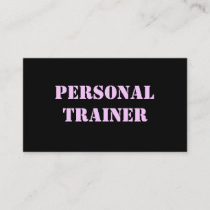 Personal Trainer Business Cards