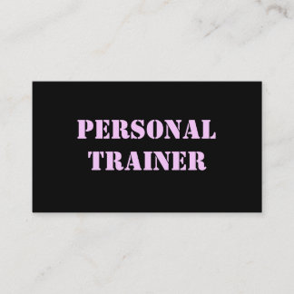 Personal Trainer Business Cards