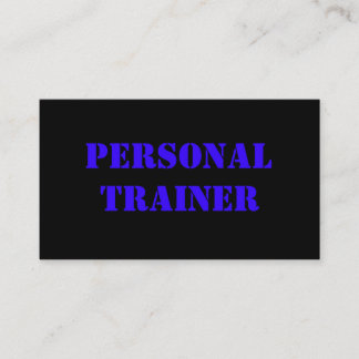 Personal Trainer Business Cards
