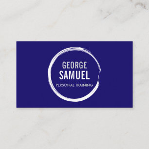 PERSONAL TRAINER CHALK SKETCH LOGO BUSINESS CARD