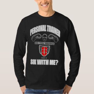 Personal Trainer Coach Bodybuilder Gym Workout Abs T-Shirt