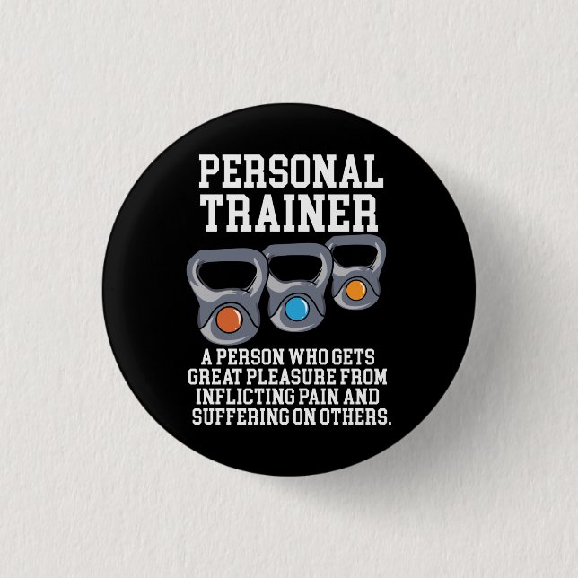 Personal Trainer Definition 3 Cm Round Badge (Front)