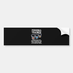 Personal Trainer Definition Bumper Sticker