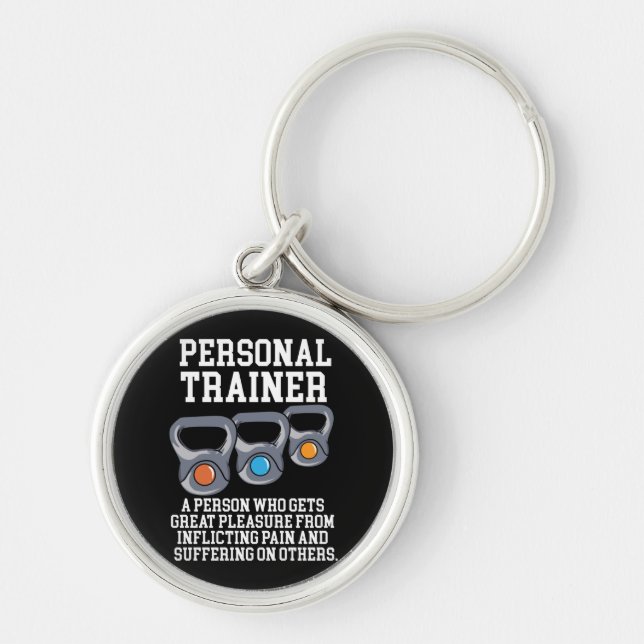 Personal Trainer Definition Key Ring (Front)