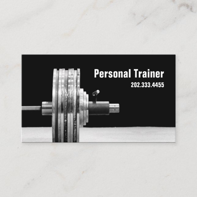 Personal Trainer, Exercise Business Card (Front)