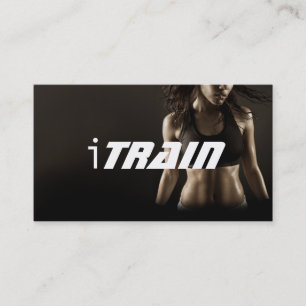 Personal Trainer Exercise Gym Fitness Business Business Card