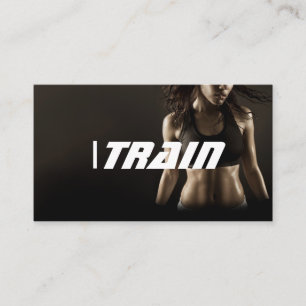 Personal Trainer Exercise Gym Fitness Business Business Card