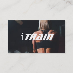 Personal Trainer Exercise Gym Fitness Business Card