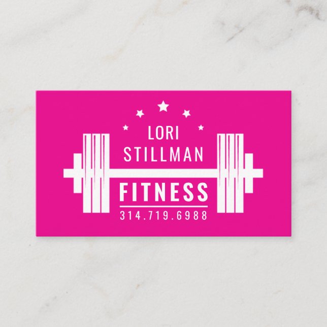 Personal Trainer/Fitness 10 Class Pass Business Card (Front)