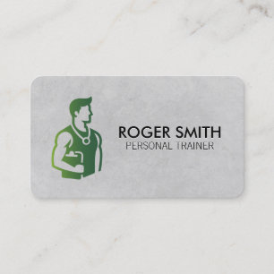 Personal Trainer Fitness and Health Business Card