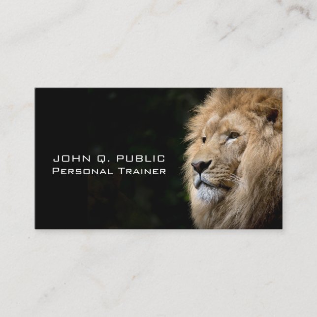 Personal Trainer Fitness Bodybuilding Nutrition Business Card (Front)