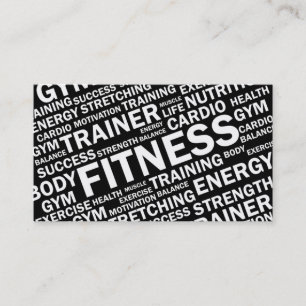 Personal Trainer & Fitness Business Card