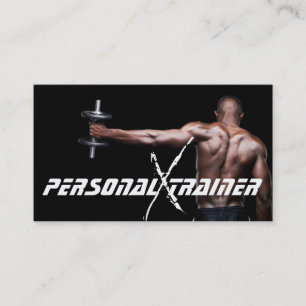 Personal Trainer Fitness Business Card