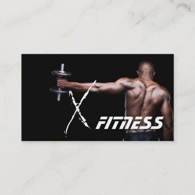 Personal Trainer Fitness Business Card (Front)
