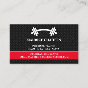 Personal Trainer Fitness Business Card