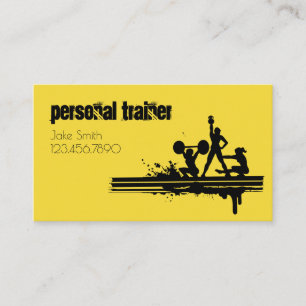 Personal Trainer, Fitness Business Card
