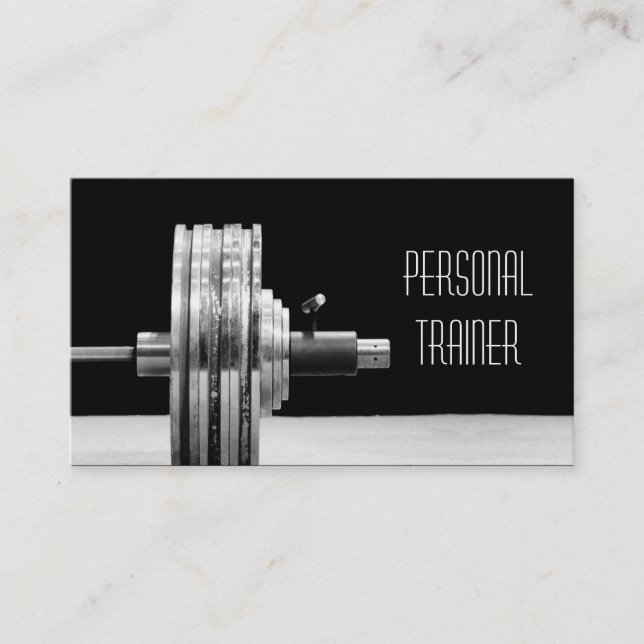 Personal Trainer, Fitness Business Card (Front)