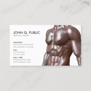 Personal Trainer Fitness Business Card