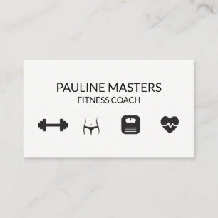 Personal Trainer Fitness Coach Appointment Card