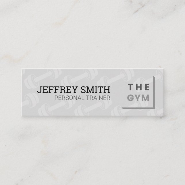 Personal Trainer | Fitness Instructor Mini Business Card (Front)