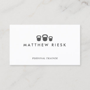 Personal Trainer Fitness KettleBell  Business Card