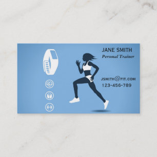 Personal Trainer Freelance Fitness Coach Business Card
