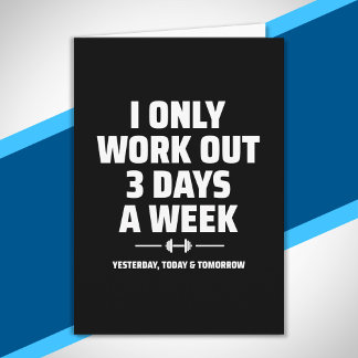 Personal Trainer Funny Gym Exercise Fitness Meme Card