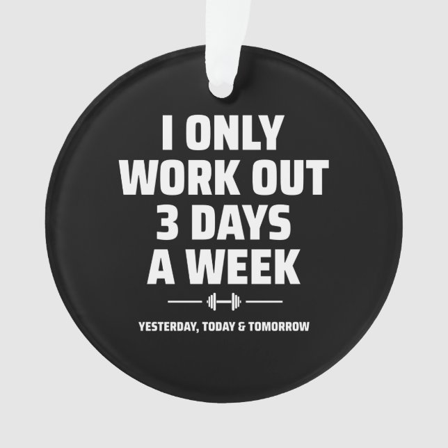 Personal Trainer Funny Gym Exercise Fitness Meme Ornament (Front)