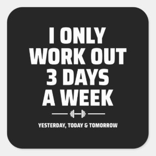 Personal Trainer Funny Gym Exercise Fitness Meme Square Sticker