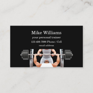 Personal Trainer Glossy Business Cards