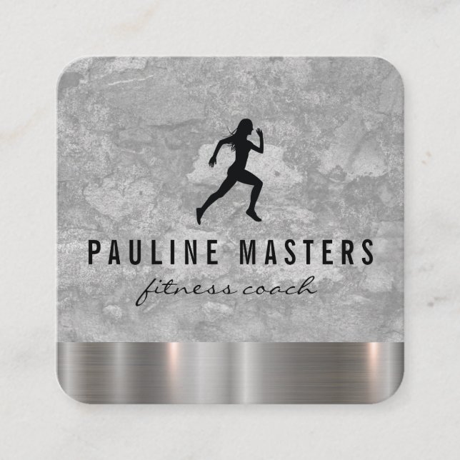 Personal Trainer Grunge Metal Trim Appointment (Front)