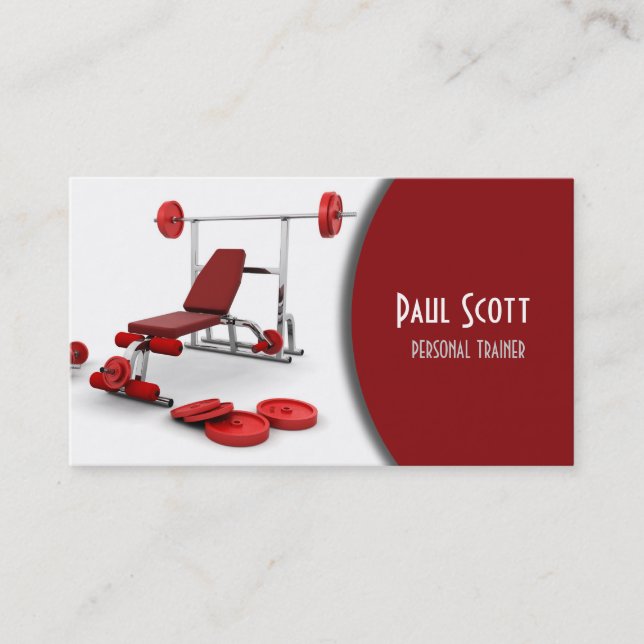 Personal Trainer / Gym Business Card (Front)