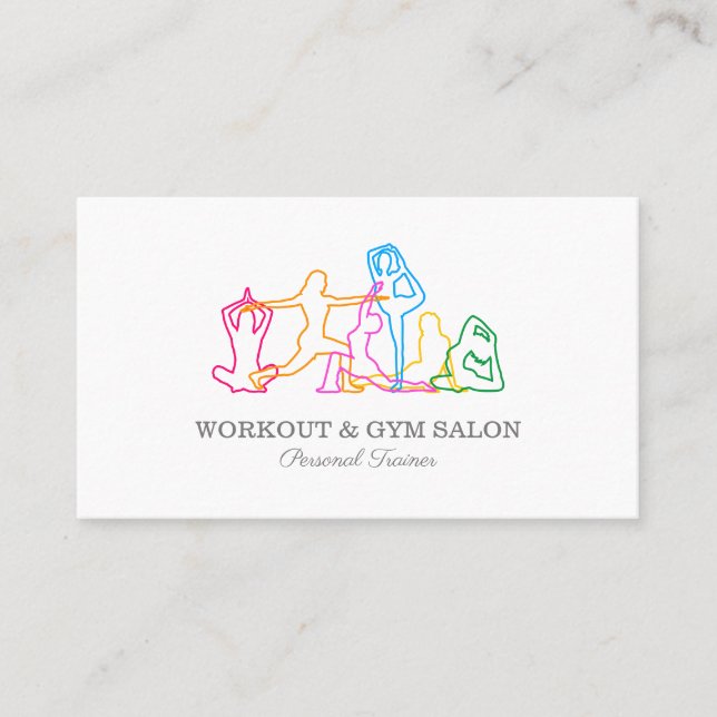 Personal Trainer Gym Business Card (Front)