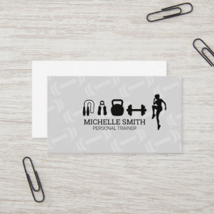 Personal Trainer   Gym Equipment Business Card