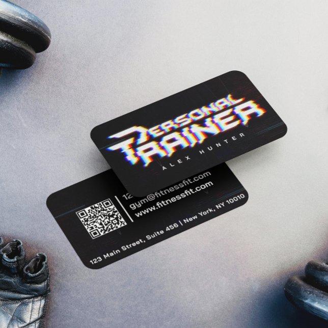 Personal Trainer Gym Fitness Personalised (2 SIDE) Business Card (Creator Uploaded)