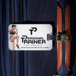 Personal Trainer Gym Fitness Personalised Luggage Tag
