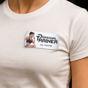Personal Trainer Gym Fitness Personalised Name Tag