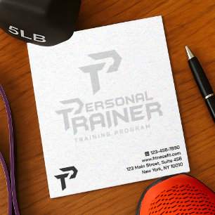 Personal Trainer Gym Fitness Personalised Notepad
