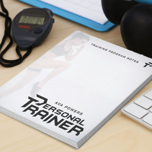 Personal Trainer Gym Fitness Personalised Notepad
