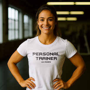 Personal Trainer Gym Fitness Personalised T-Shirt
