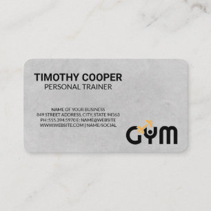 Personal Trainer Gym Logo Business Card