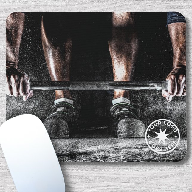 Personal Trainer Gym Mouse Mat (Fitness Weightlifting Barbell Gym Personal Trainer Mouse Pad)