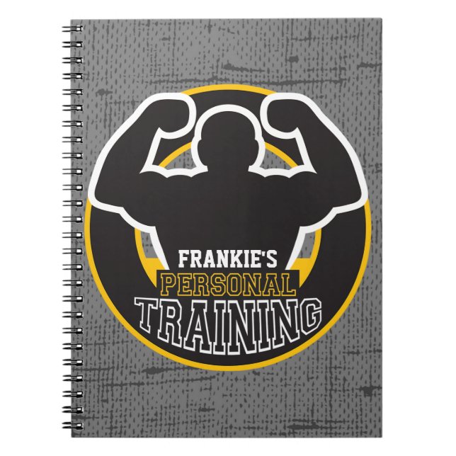 Personal Trainer GYM Power Training Fitness Custom Notebook (Front)