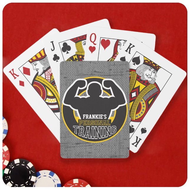 Personal Trainer GYM Power Training Fitness Custom Playing Cards (Creator Uploaded)