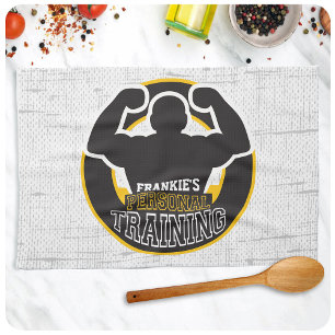 Personal Trainer GYM Power Training Fitness Custom Tea Towel