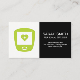 Personal Trainer Heart Monitor Sensor Business Card