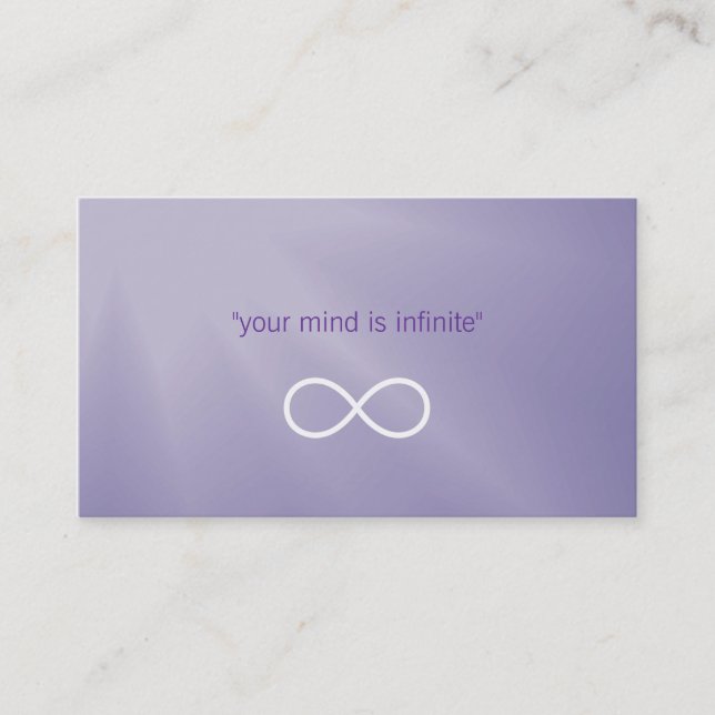 Personal Trainer | Infinity Business Card (Front)
