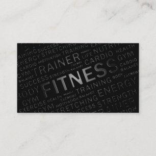 Personal Trainer Loyalty Punch Business Card