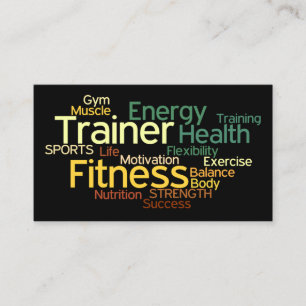 Personal Trainer Loyalty Punch Business Card