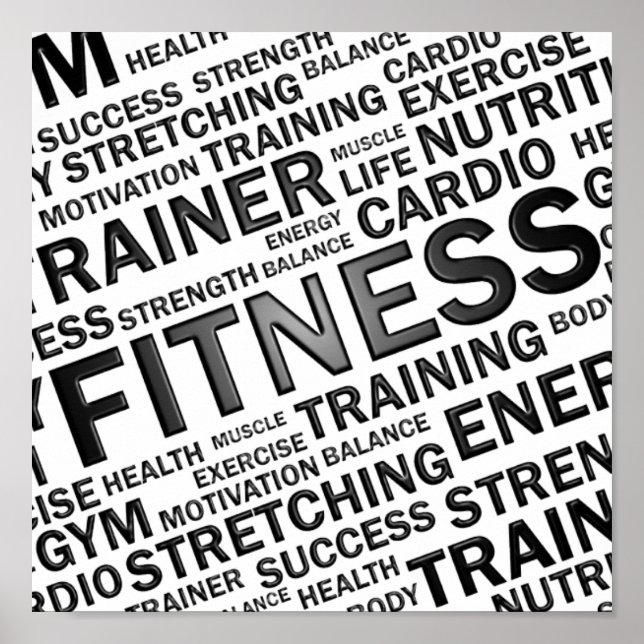 Personal Trainer or Fitness Center Poster (Front)